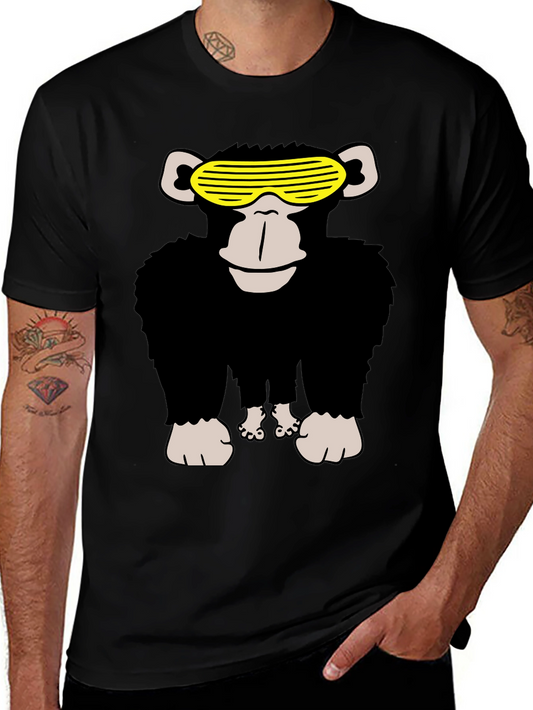 Cool Monkey Graphic Tee - Mens Black T-Shirt
