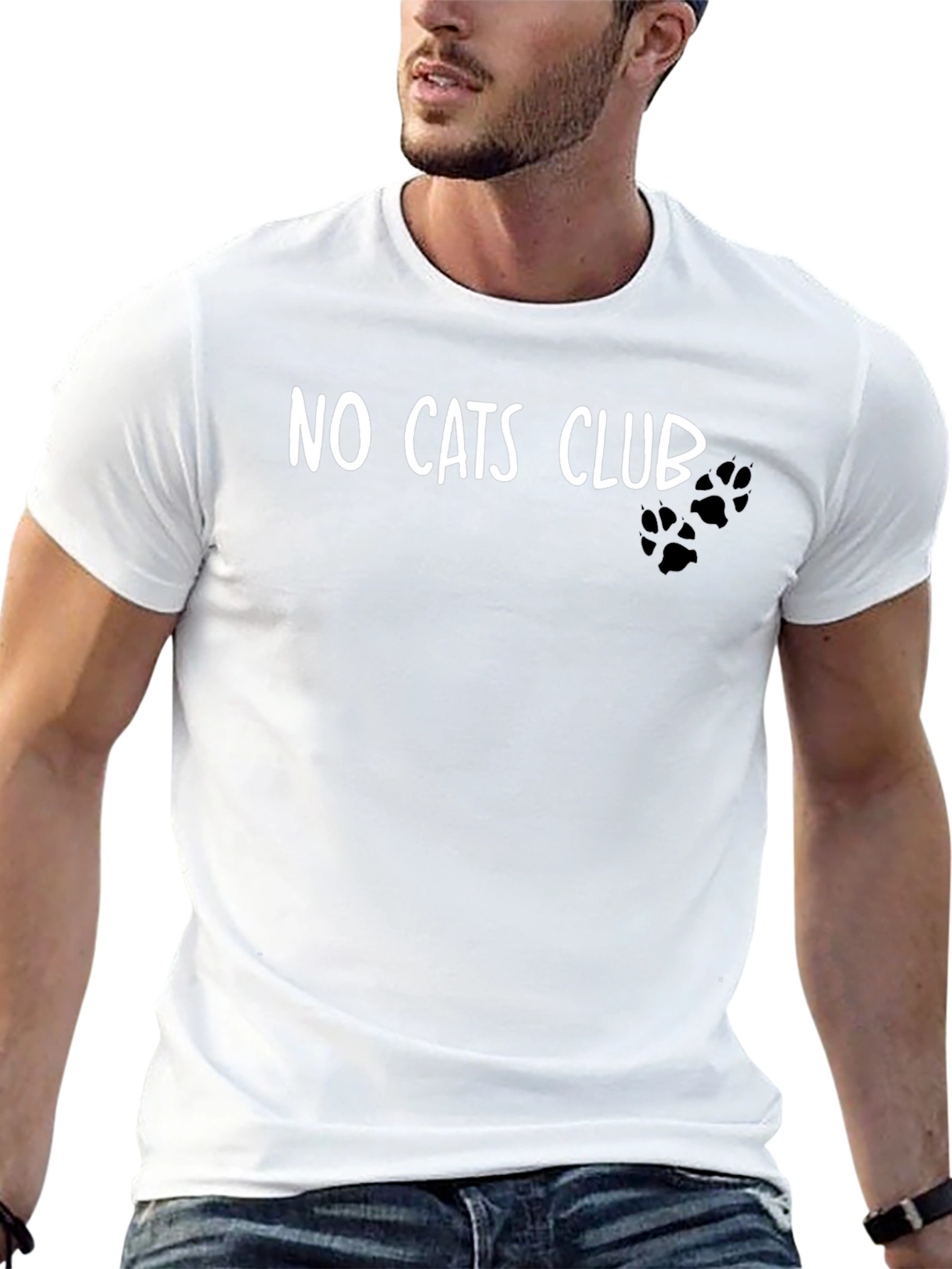 No Cats Club Black T-Shirt