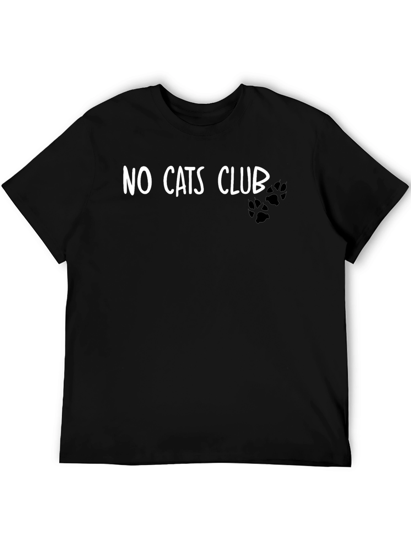 No Cats Club Black T-Shirt