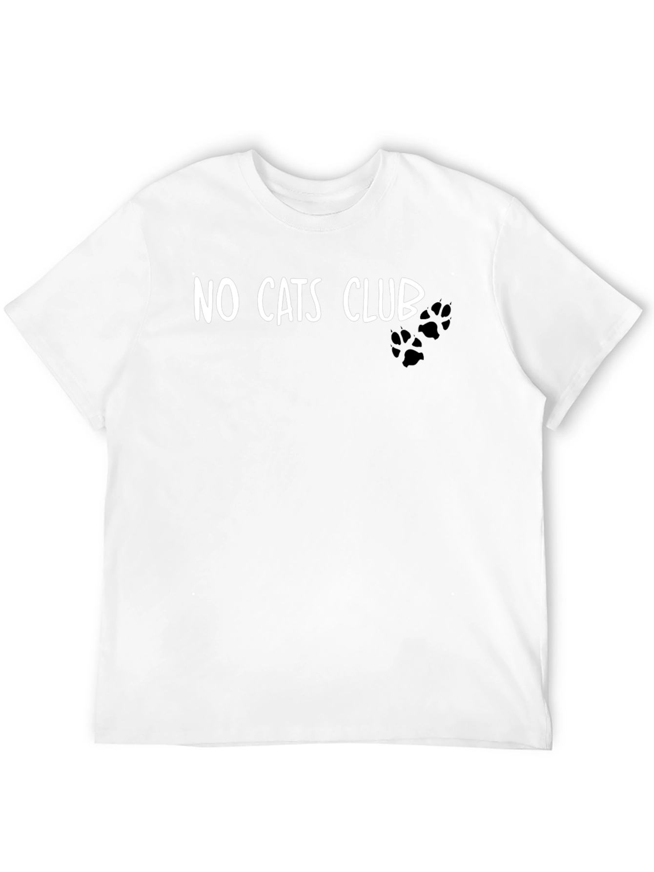 No Cats Club Black T-Shirt