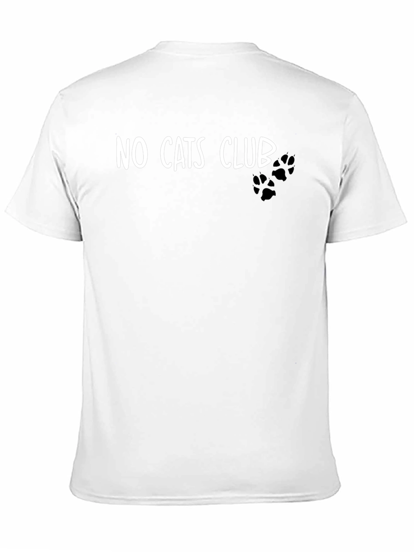 No Cats Club Black T-Shirt