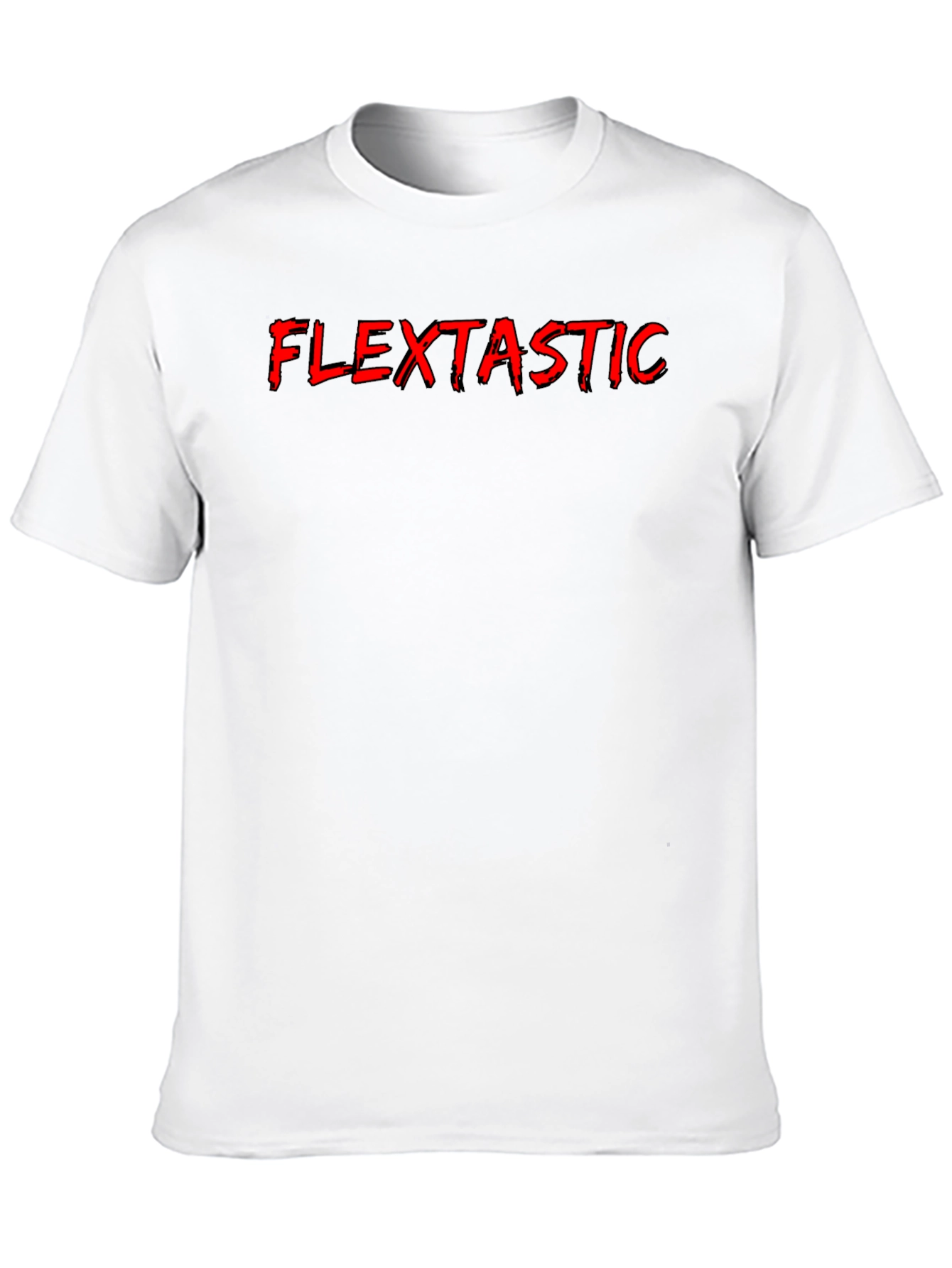 Flextastic Graphic Print Mens Black T-Shirt