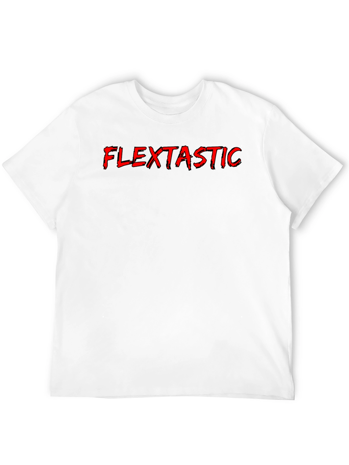 Flextastic Graphic Print Mens Black T-Shirt