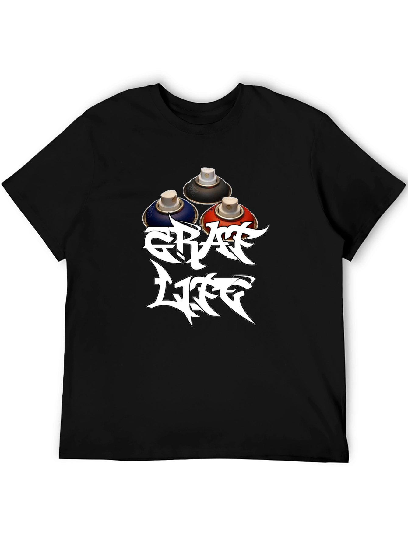 Graff Life Black T-Shirt - Street Art Style