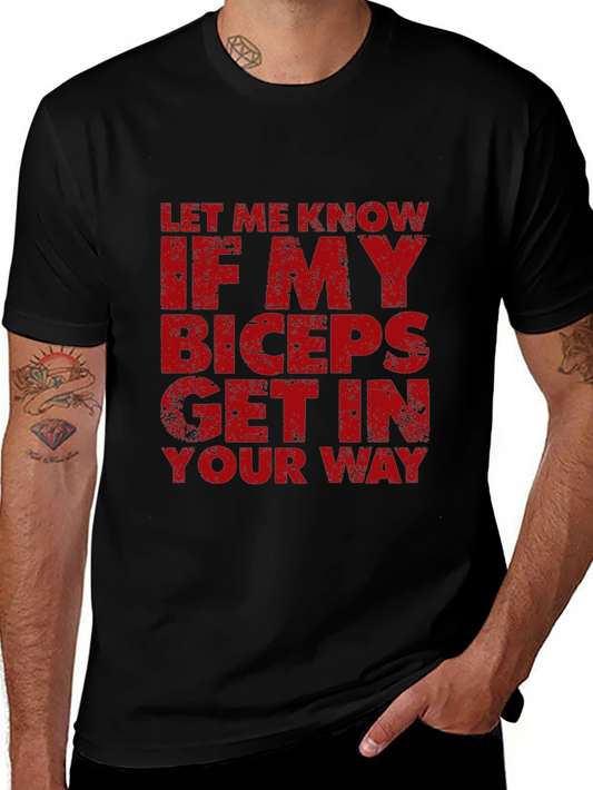 Bicep Humor T-Shirt - Funny Gym Workout Tee