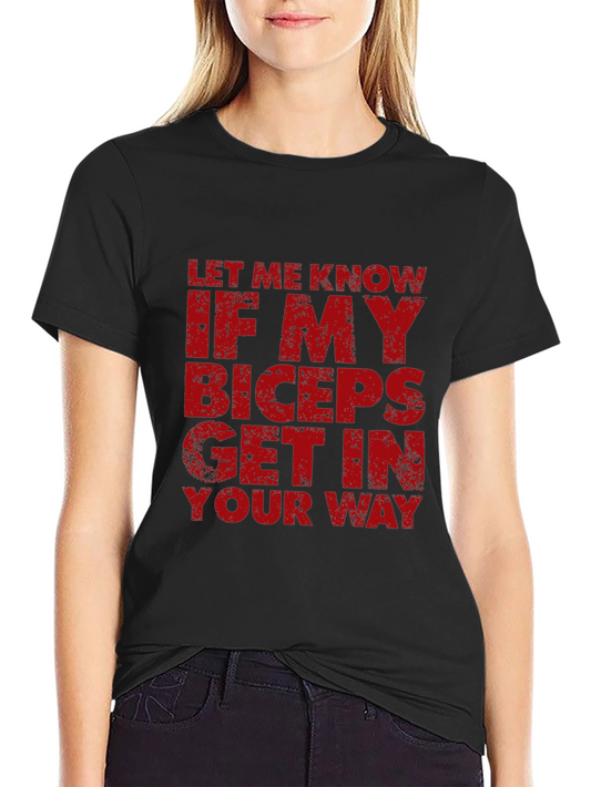 Bicep Humor T-Shirt - Funny Gym Workout Tee