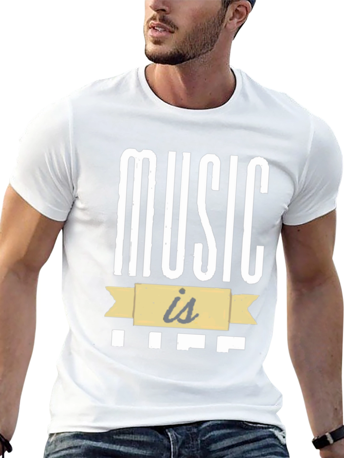 Music is Life Graphic Tee - Stylish Comfort