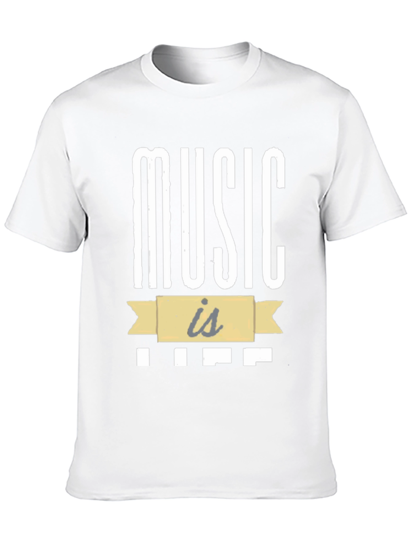 Music is Life Graphic Tee - Stylish Comfort