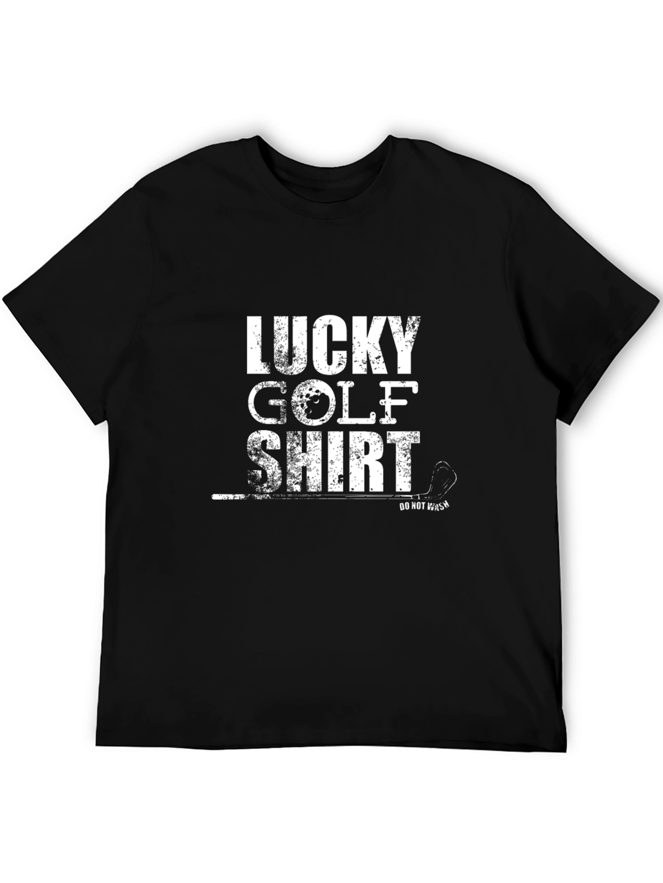 Lucky Golf Shirt - Mens Black Tee