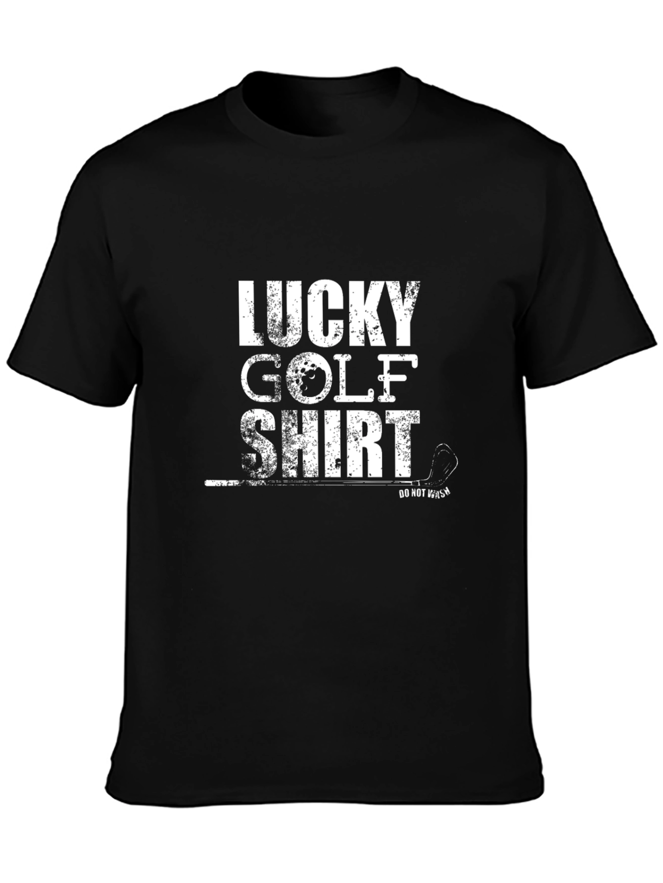 Lucky Golf Shirt - Mens Black Tee
