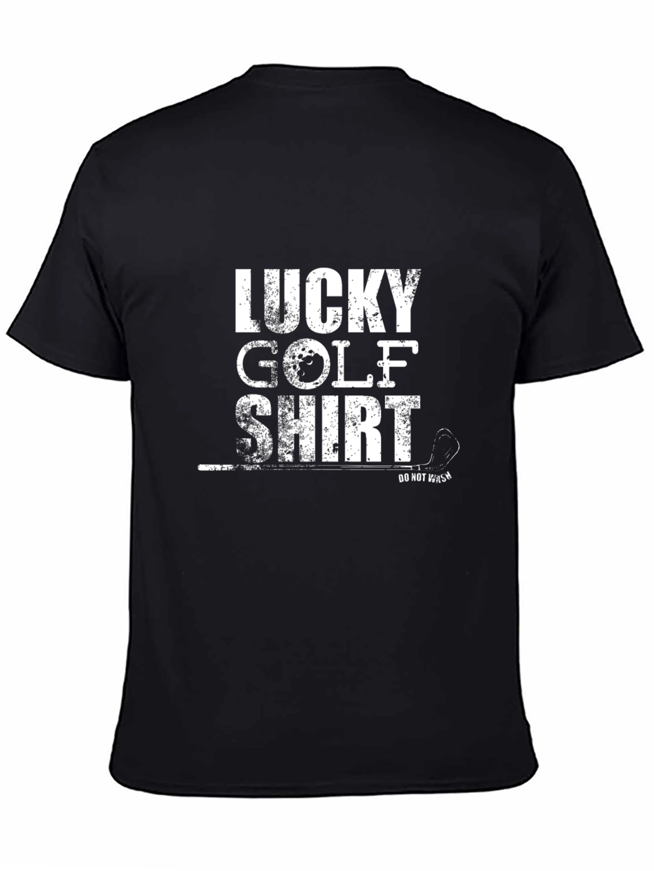 Lucky Golf Shirt - Mens Black Tee