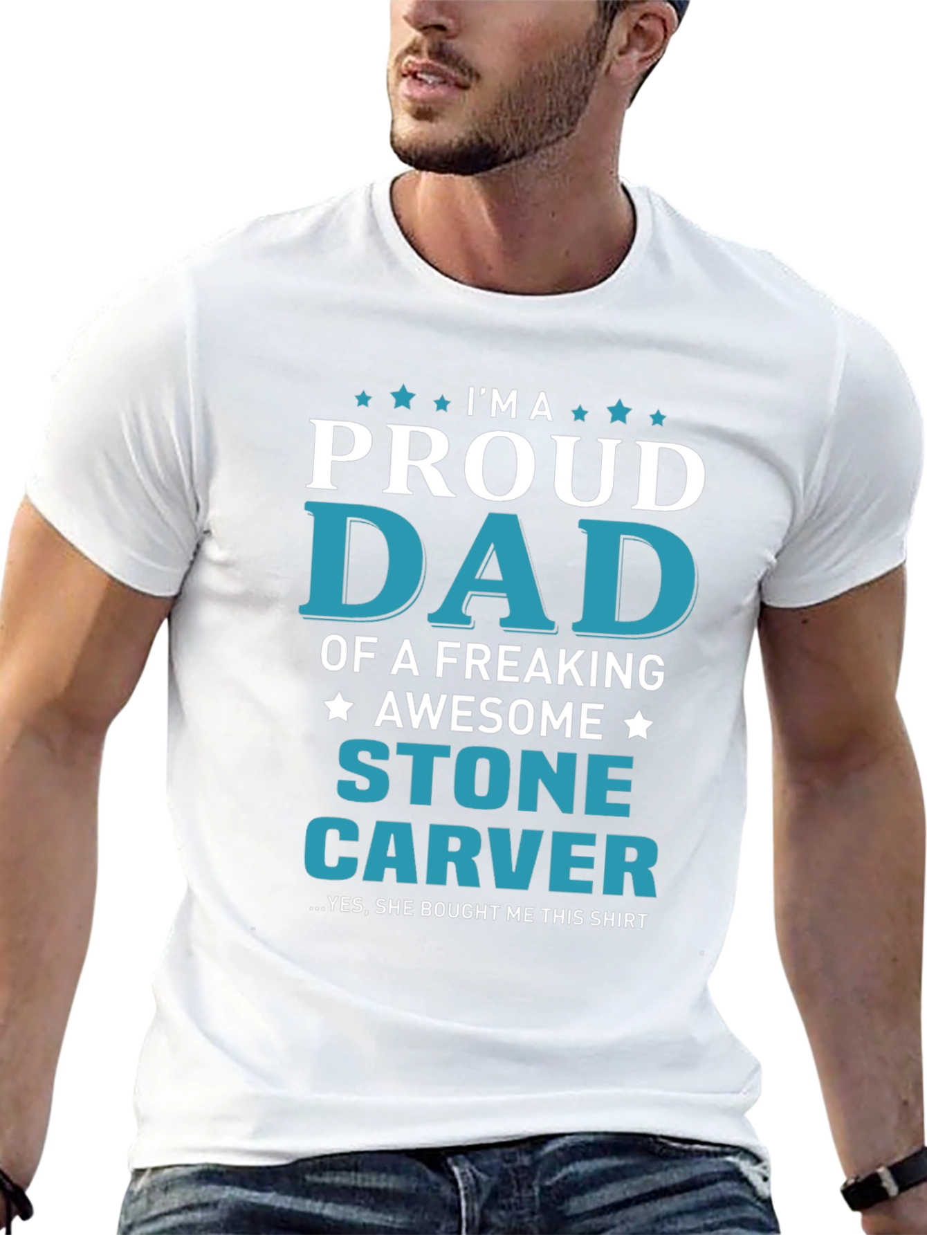 Proud Dad Stone Carver T-Shirt