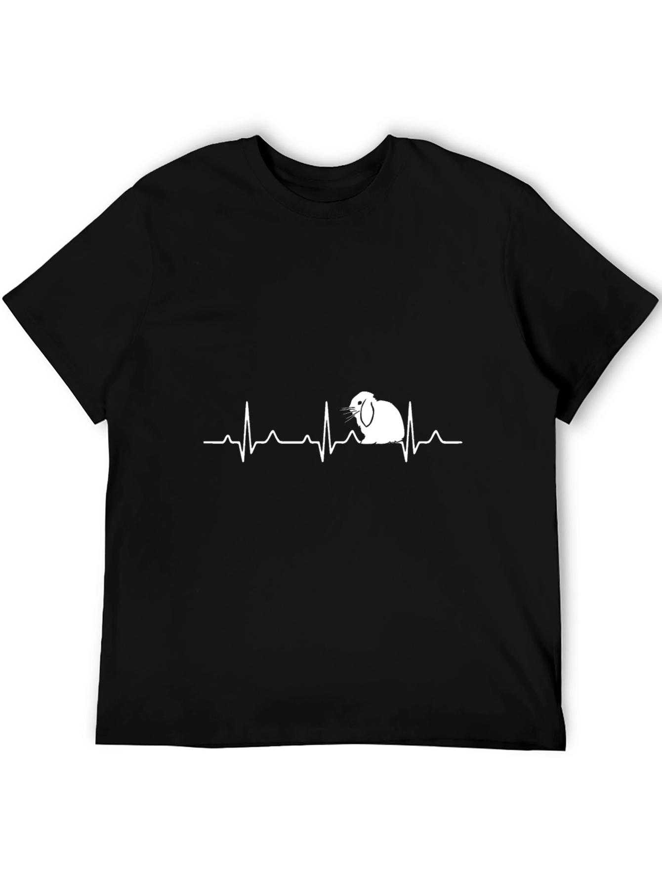 Rabbit Heartbeat T-Shirt - Cute Pet Lover Tee