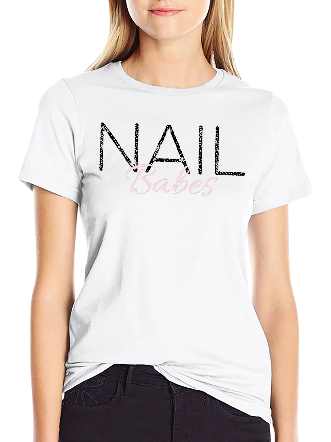 Nail Babes Graphic Tee - Black
