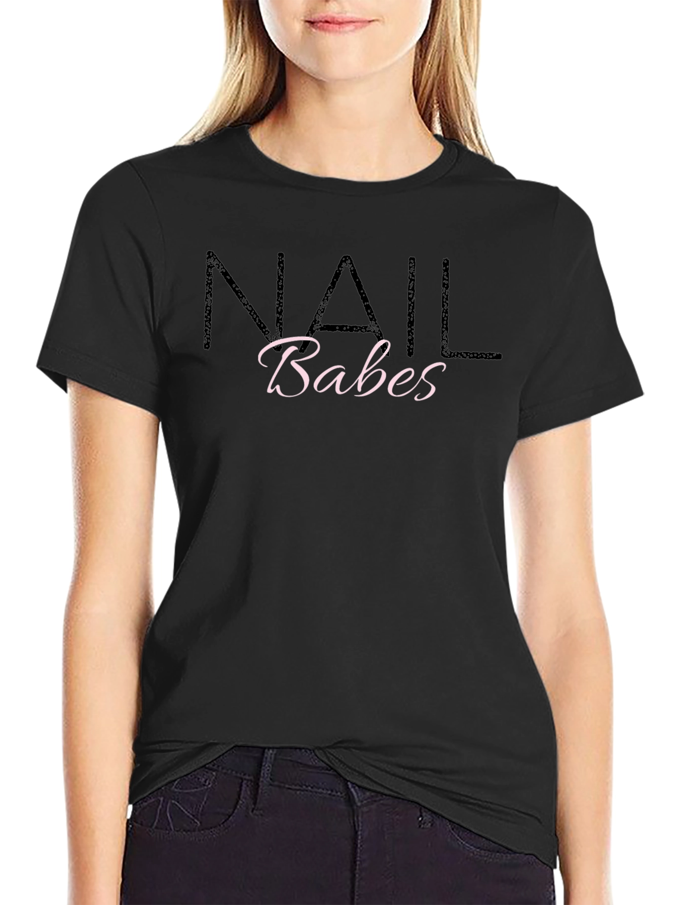 Nail Babes Graphic Tee - Black
