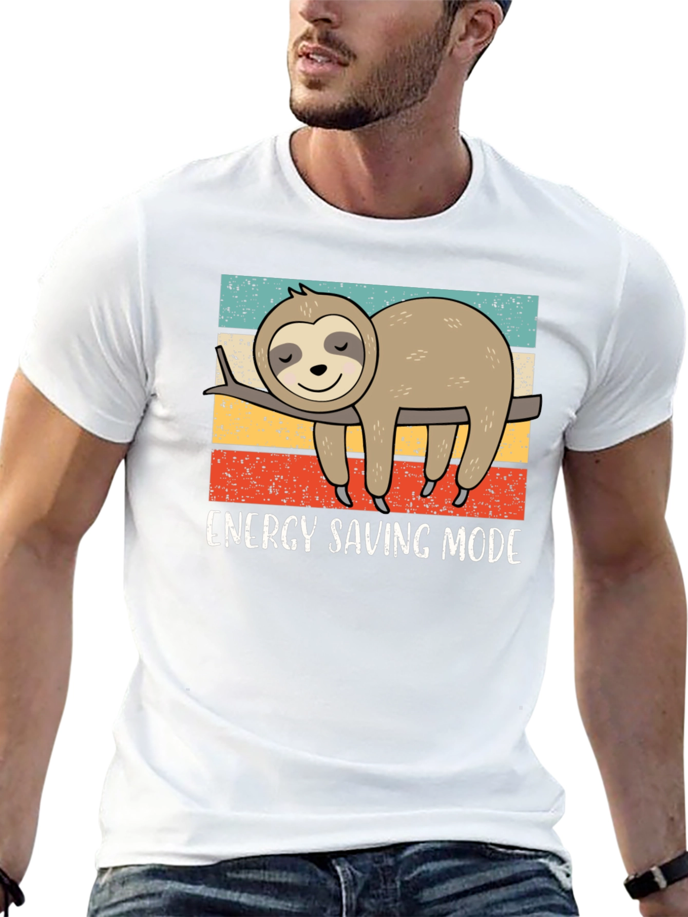 Energy Saving Sloth Graphic Tee