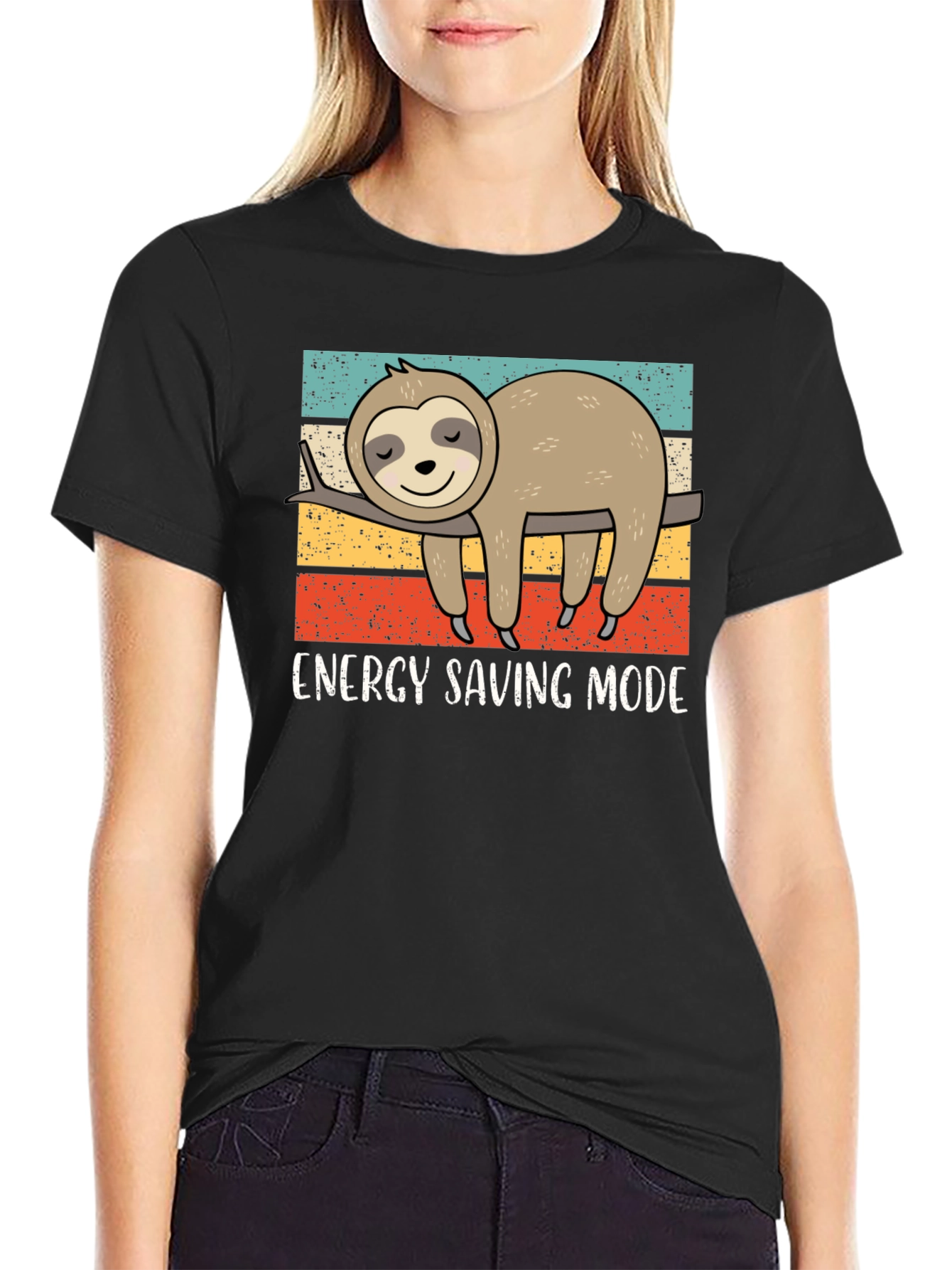 Energy Saving Sloth Graphic Tee