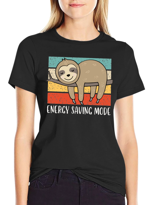 Energy Saving Sloth Graphic Tee