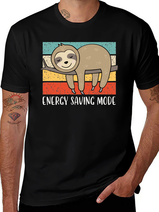 Energy Saving Sloth Graphic Tee