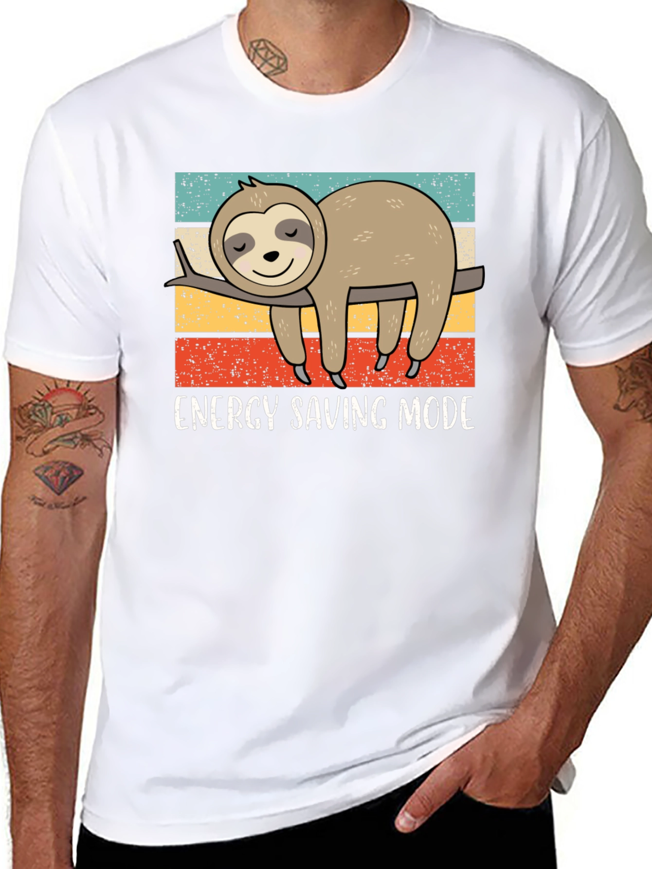 Energy Saving Sloth Graphic Tee
