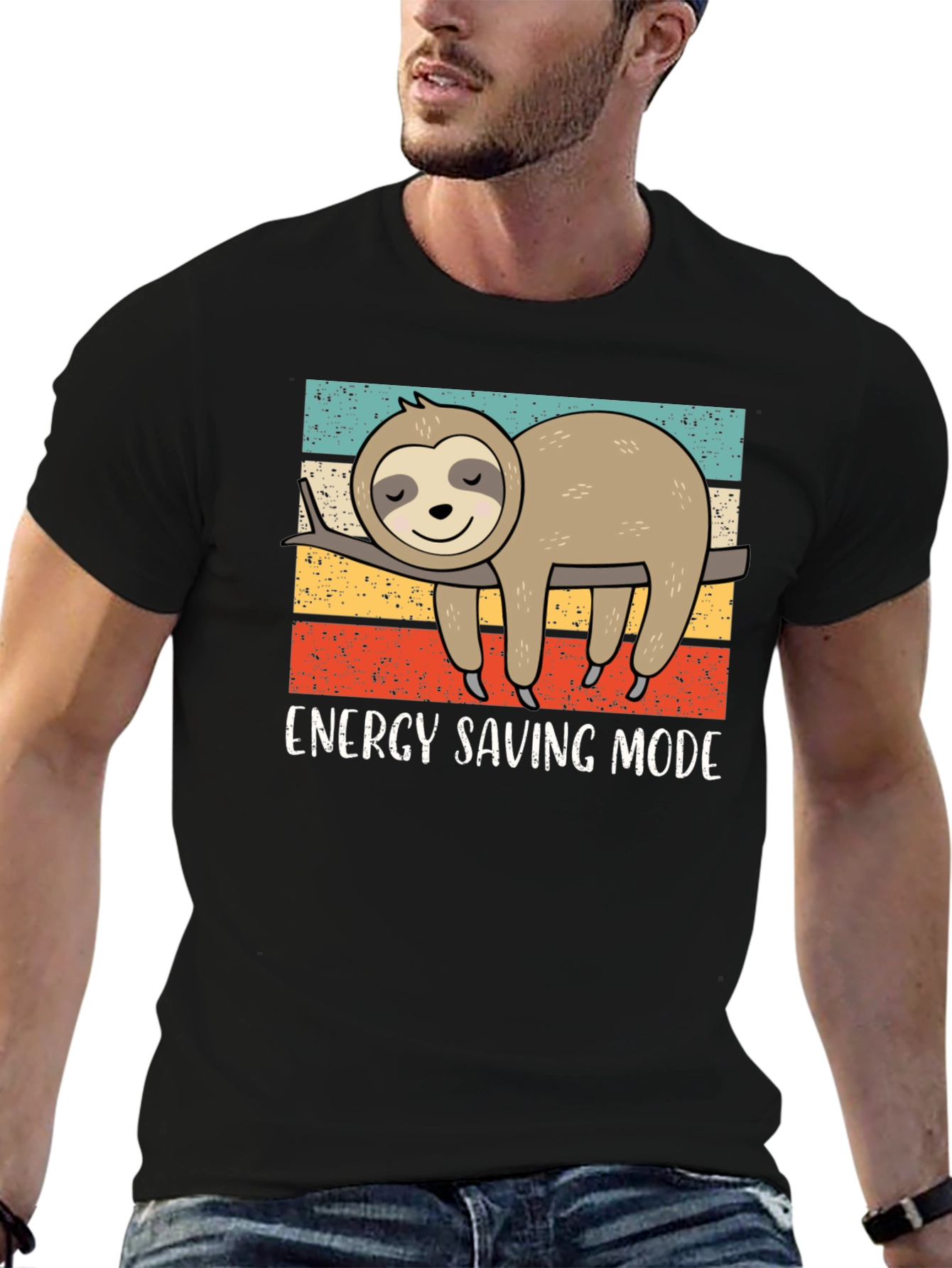 Energy Saving Sloth Graphic Tee