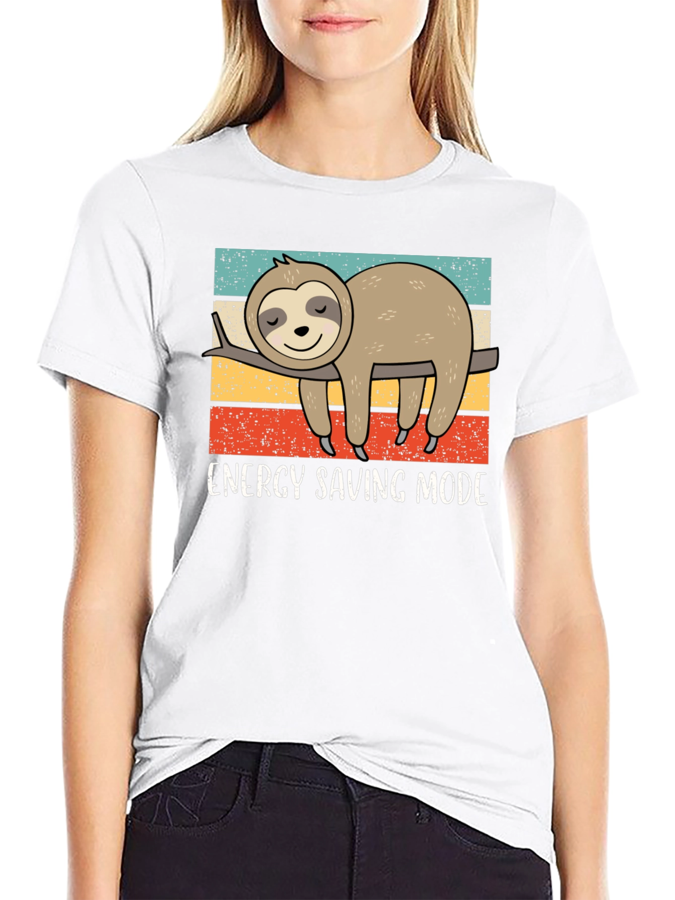 Energy Saving Sloth Graphic Tee