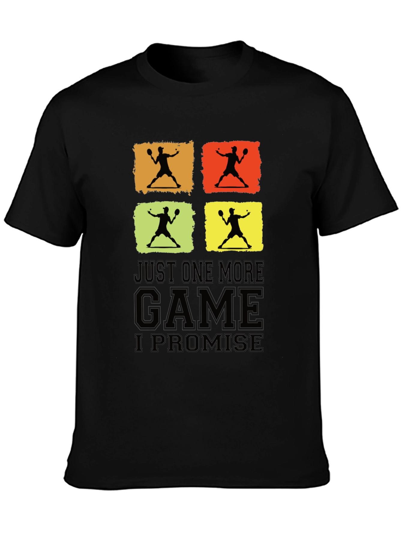 Just One More Game Promise Black Graphic Tee