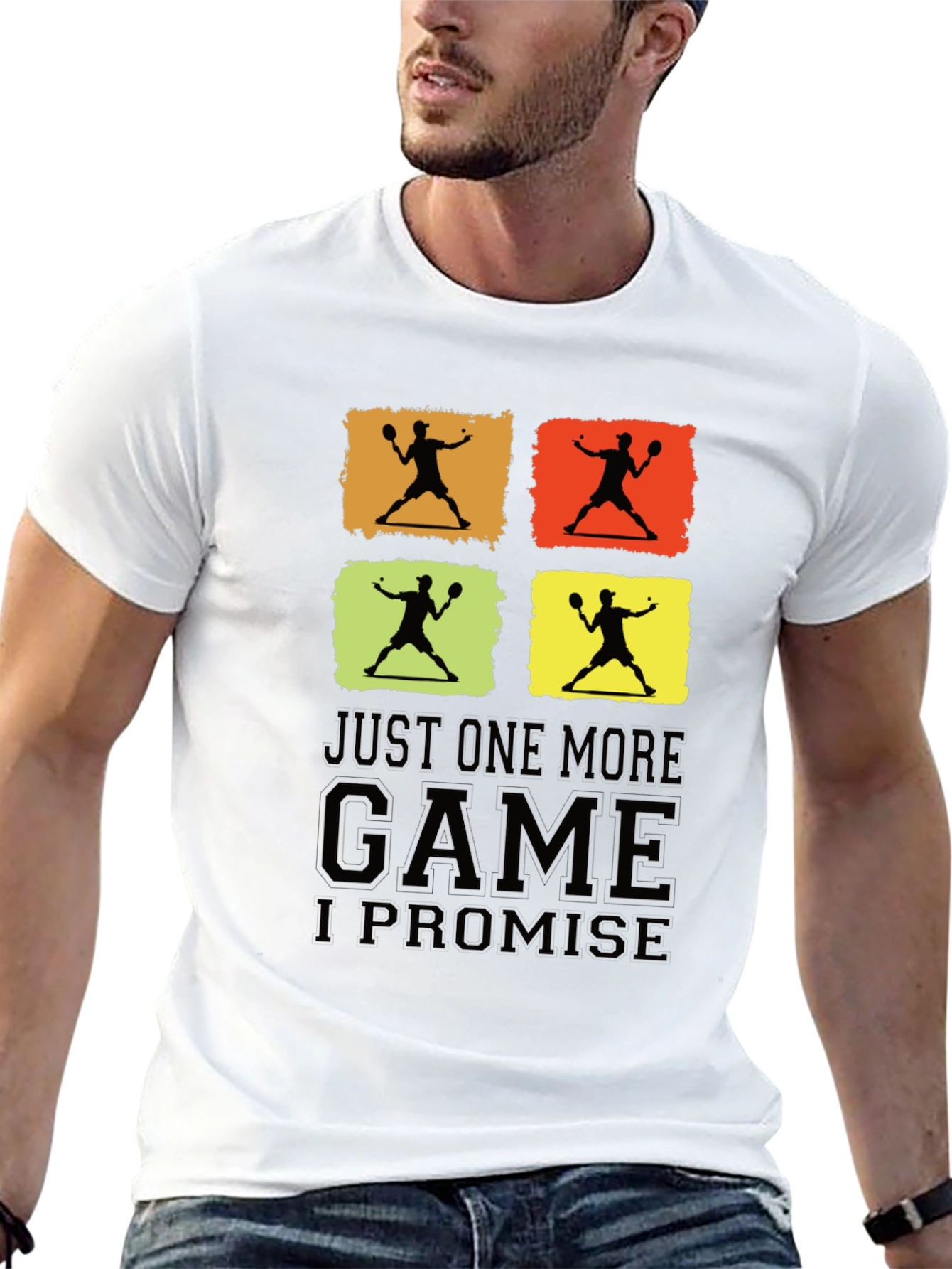 Just One More Game Promise Black Graphic Tee