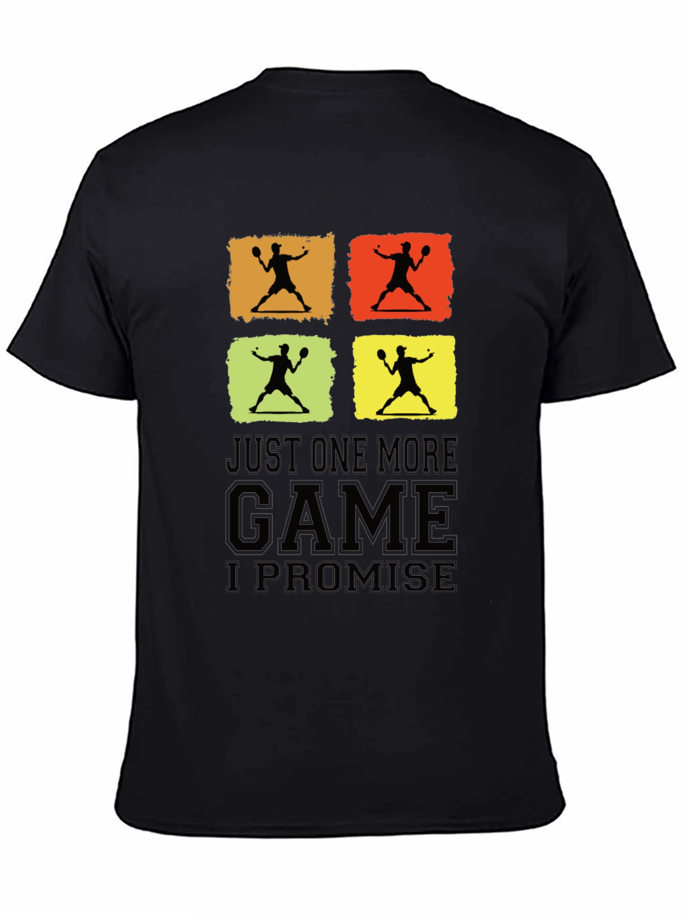 Just One More Game Promise Black Graphic Tee