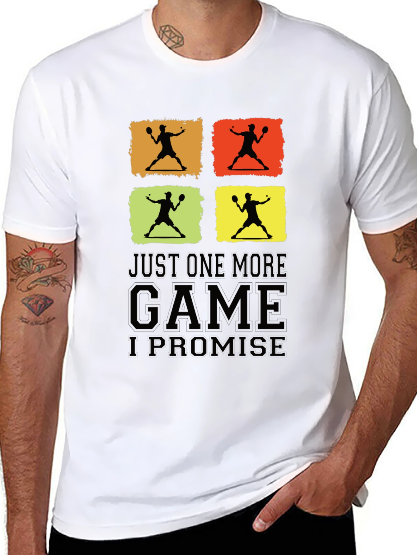 Just One More Game Promise Black Graphic Tee