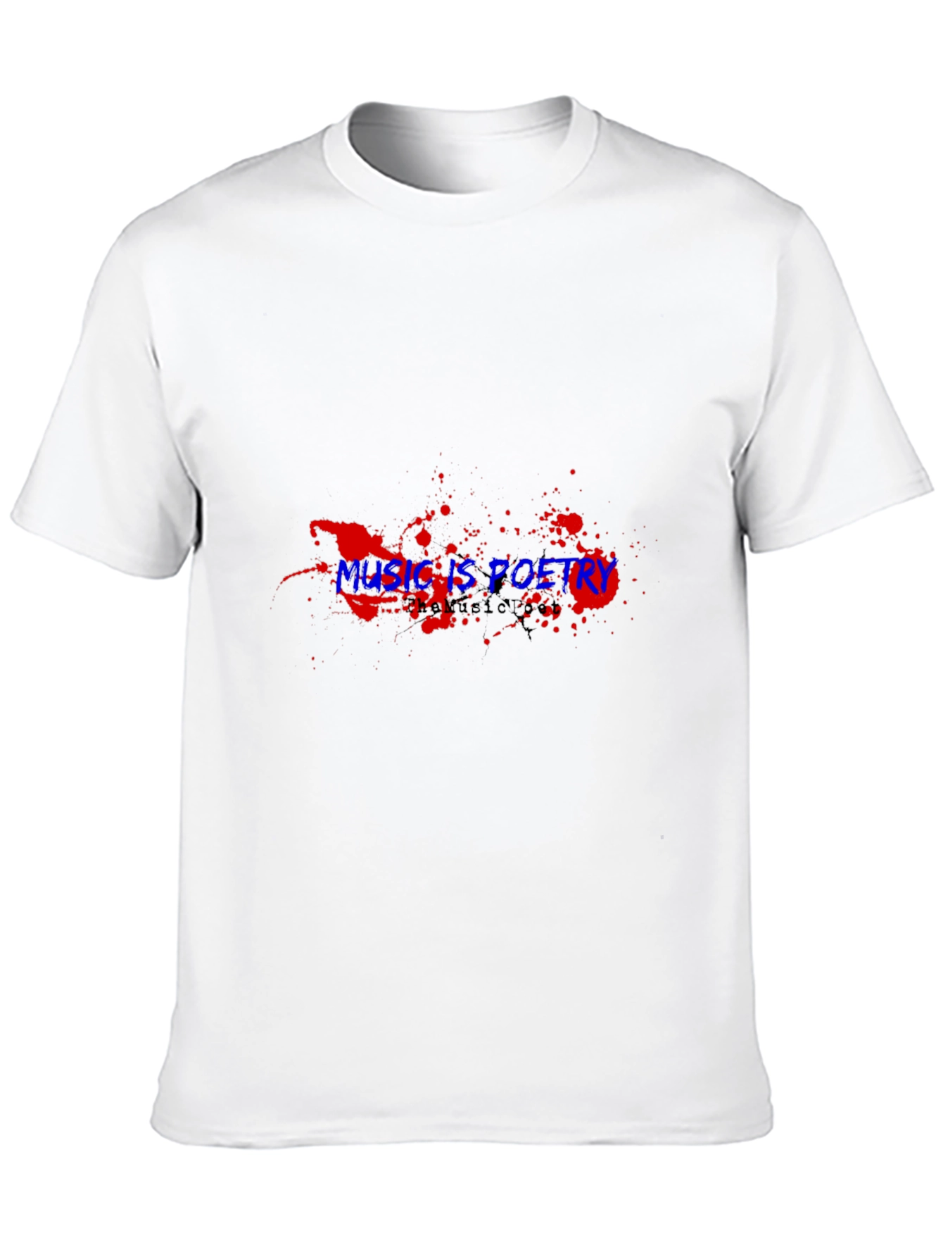Music is Poetry Graphic Tee - Black T-Shirt