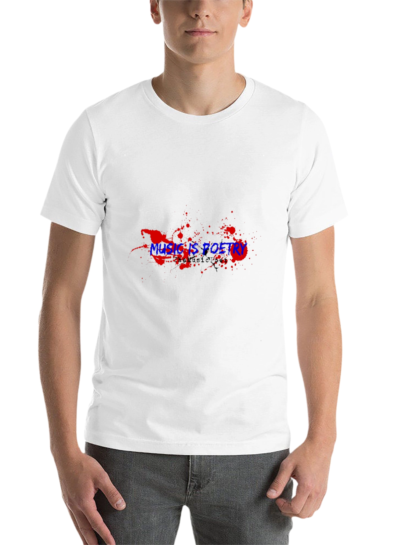 Music is Poetry Graphic Tee - Black T-Shirt