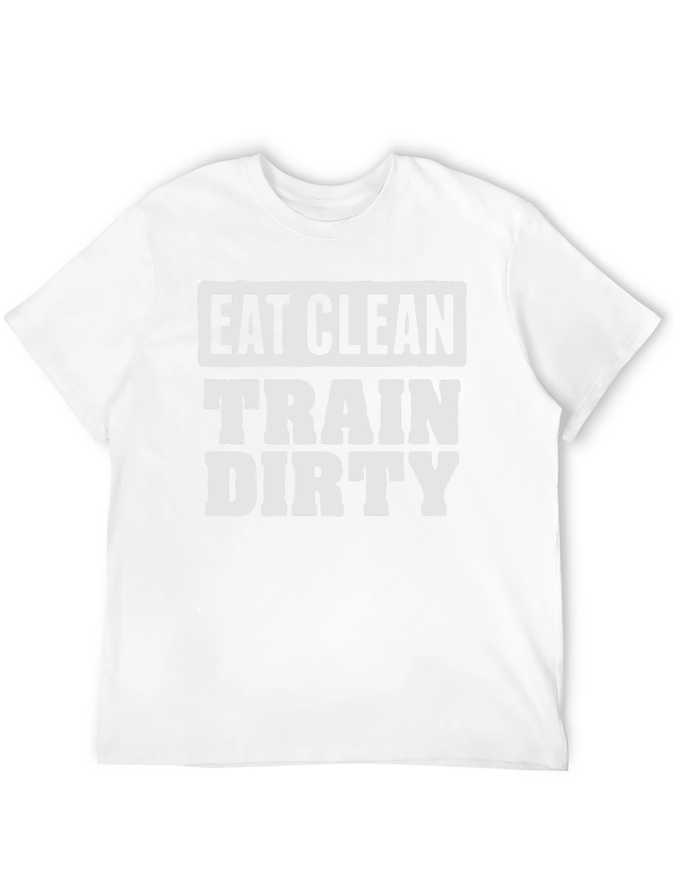 Eat Clean Train Dirty Black Graphic Tee