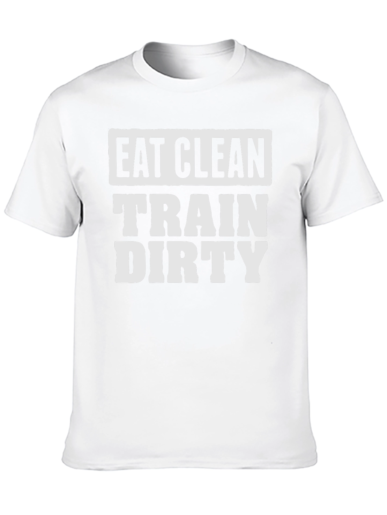Eat Clean Train Dirty Black Graphic Tee