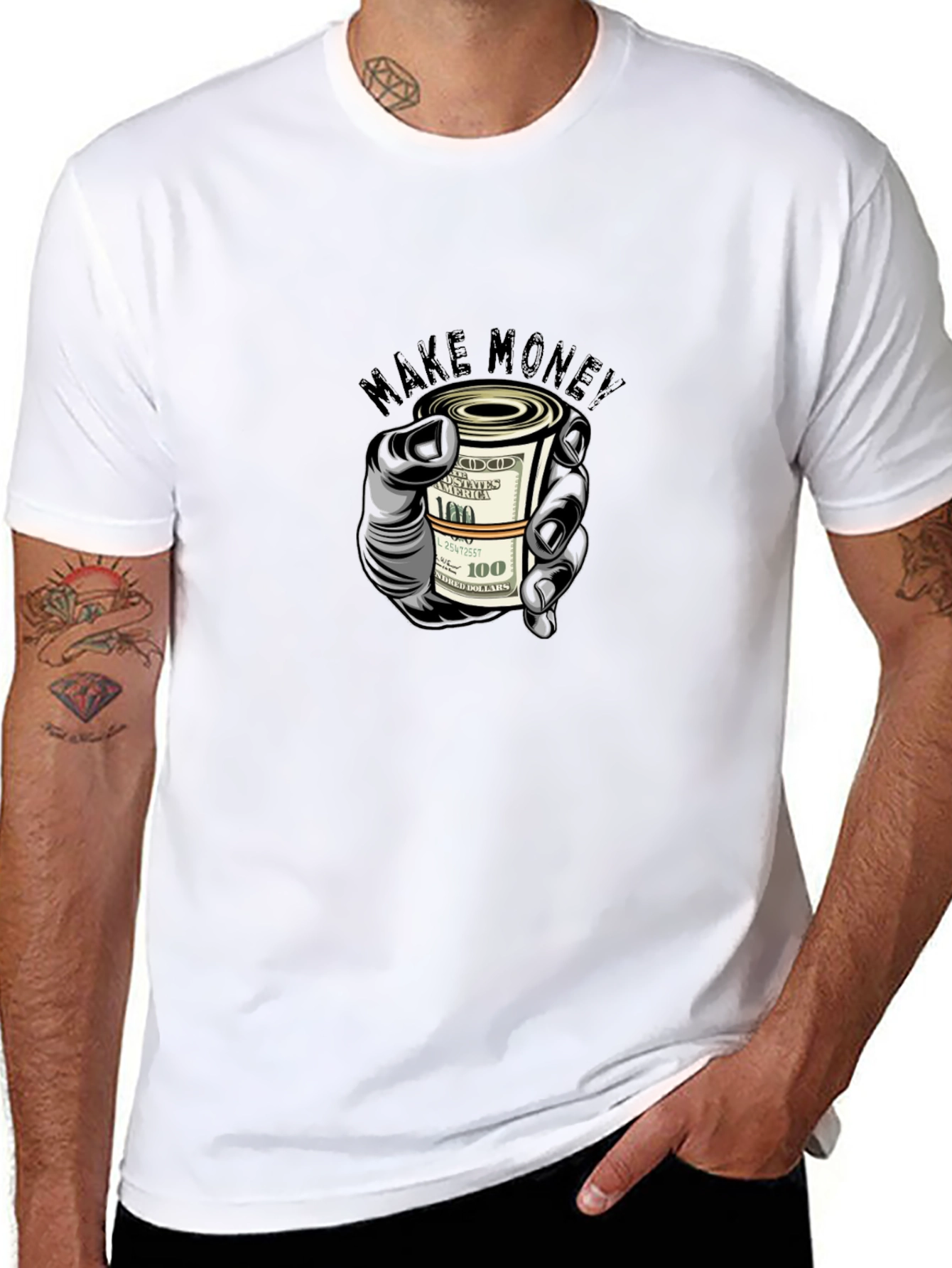 Make Money Graphic Tee - Mens Black T-Shirt