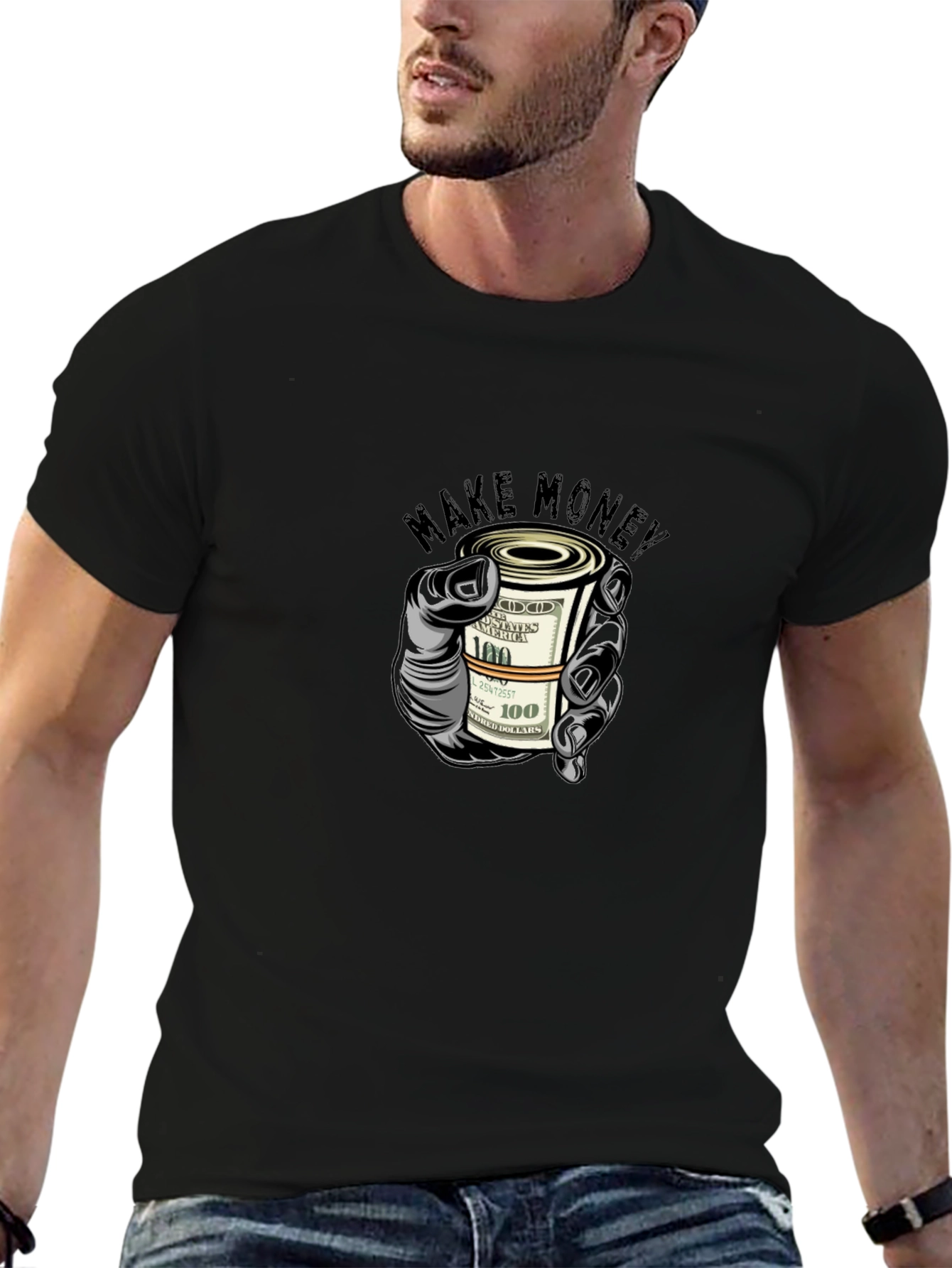 Make Money Graphic Tee - Mens Black T-Shirt