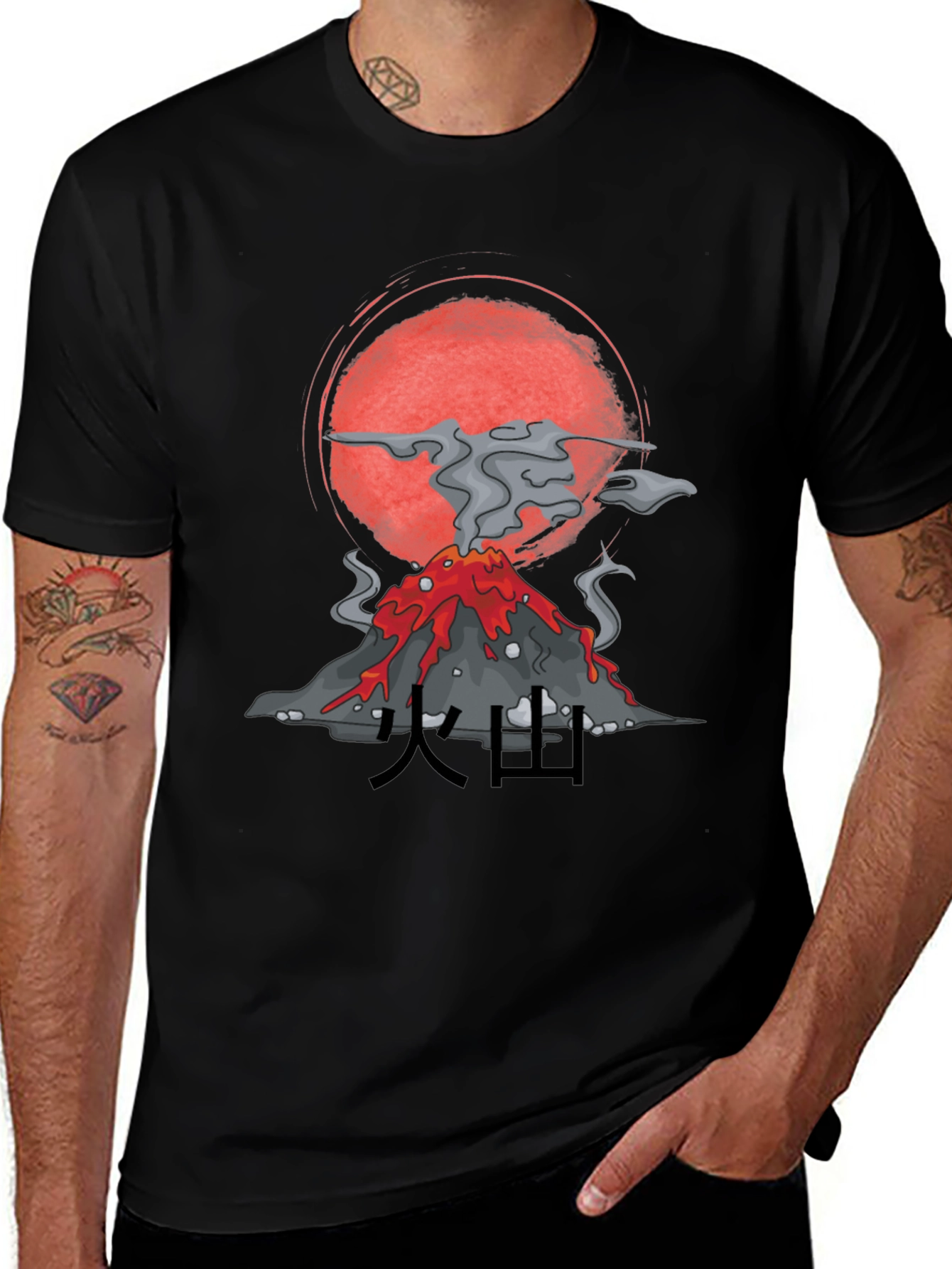 Volcano Graphic Tee - Stylish & Unique Design