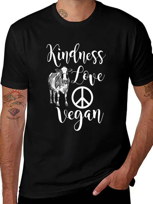 Kindness Love Vegan Graphic Tee