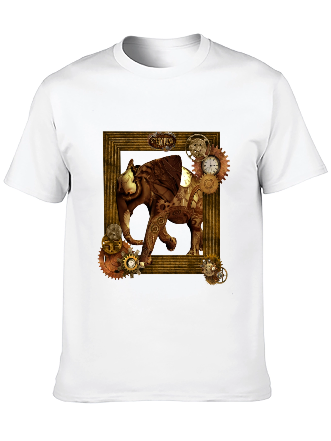 Steampunk Elephant Graphic T-Shirt