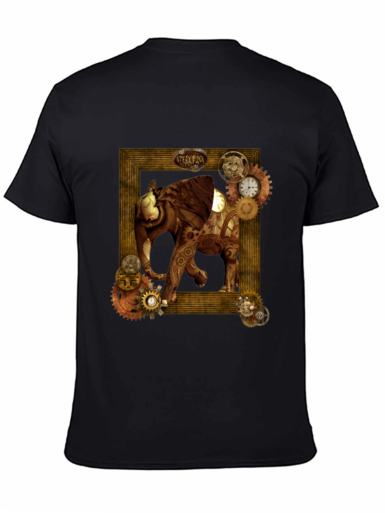 Steampunk Elephant Graphic T-Shirt