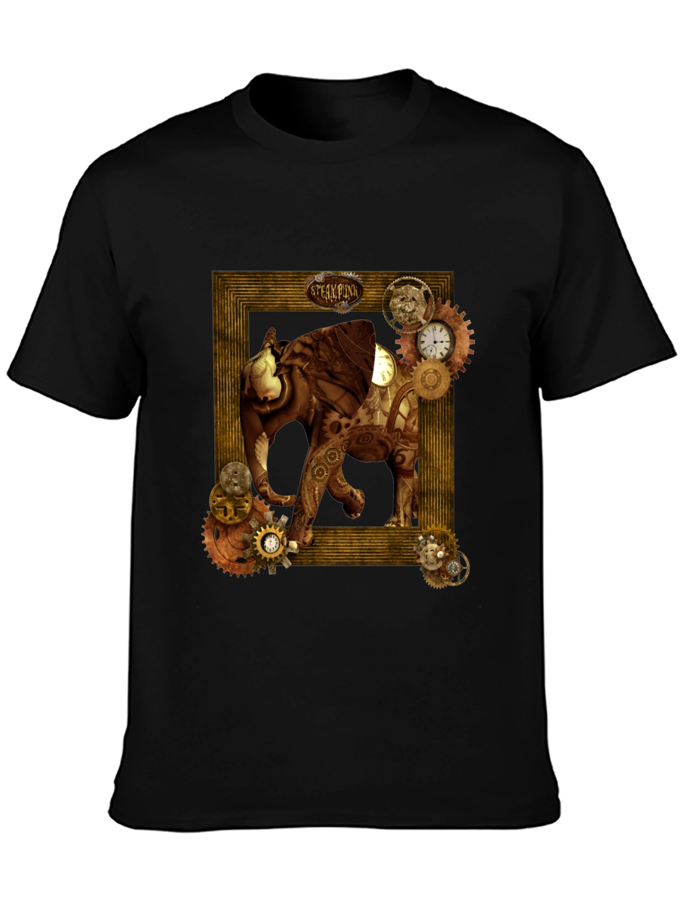 Steampunk Elephant Graphic T-Shirt