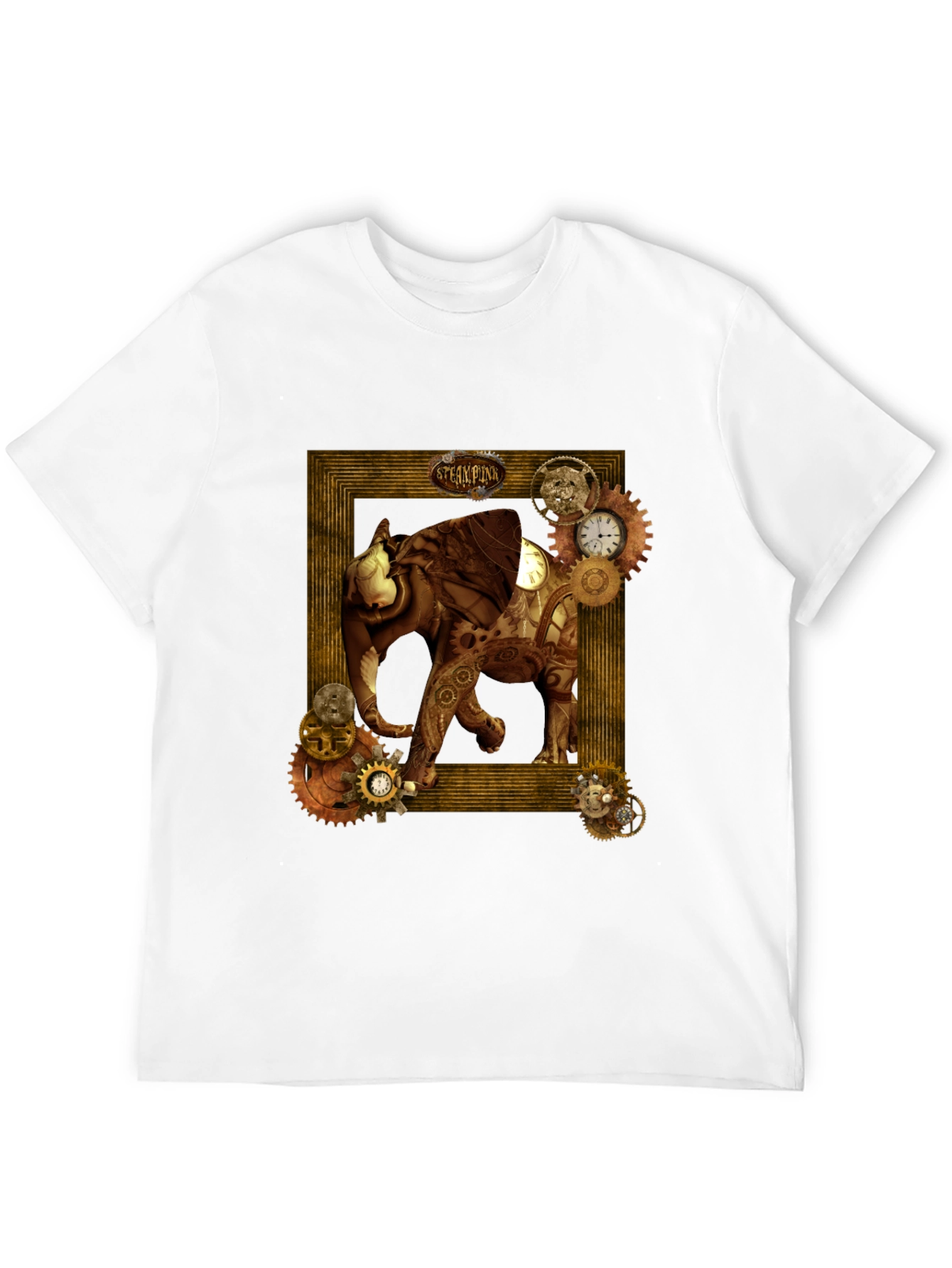 Steampunk Elephant Graphic T-Shirt