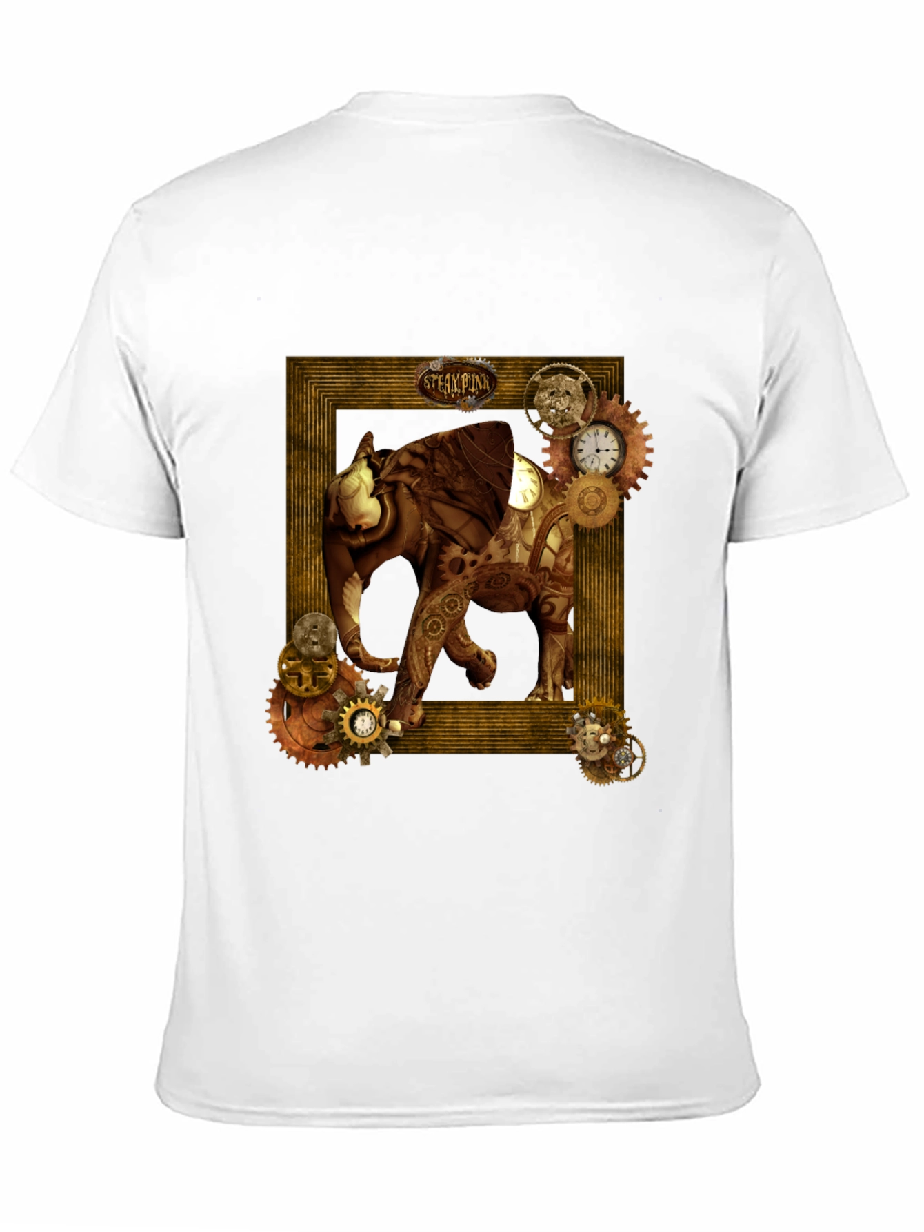 Steampunk Elephant Graphic T-Shirt