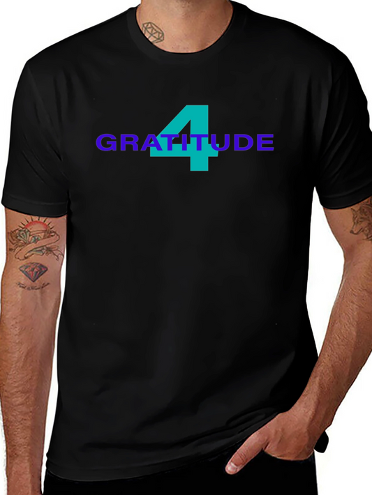 Gratitude Tee - Stylish Graphic Print T-Shirt