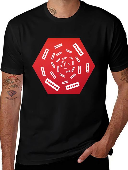 Geometric Graphic Tee - Modern Art Design