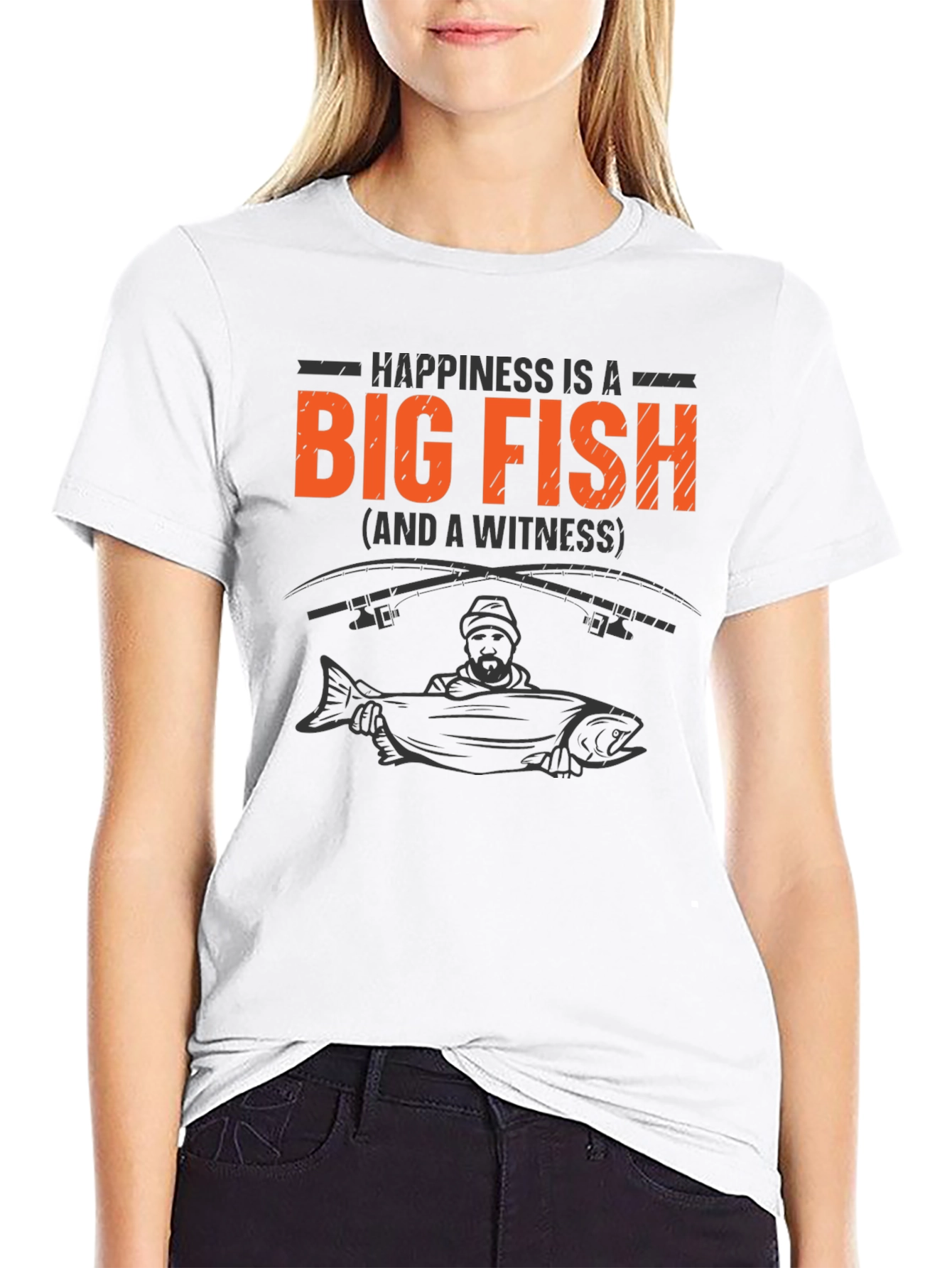 Big Fish T-Shirt - Happiness and a Witness