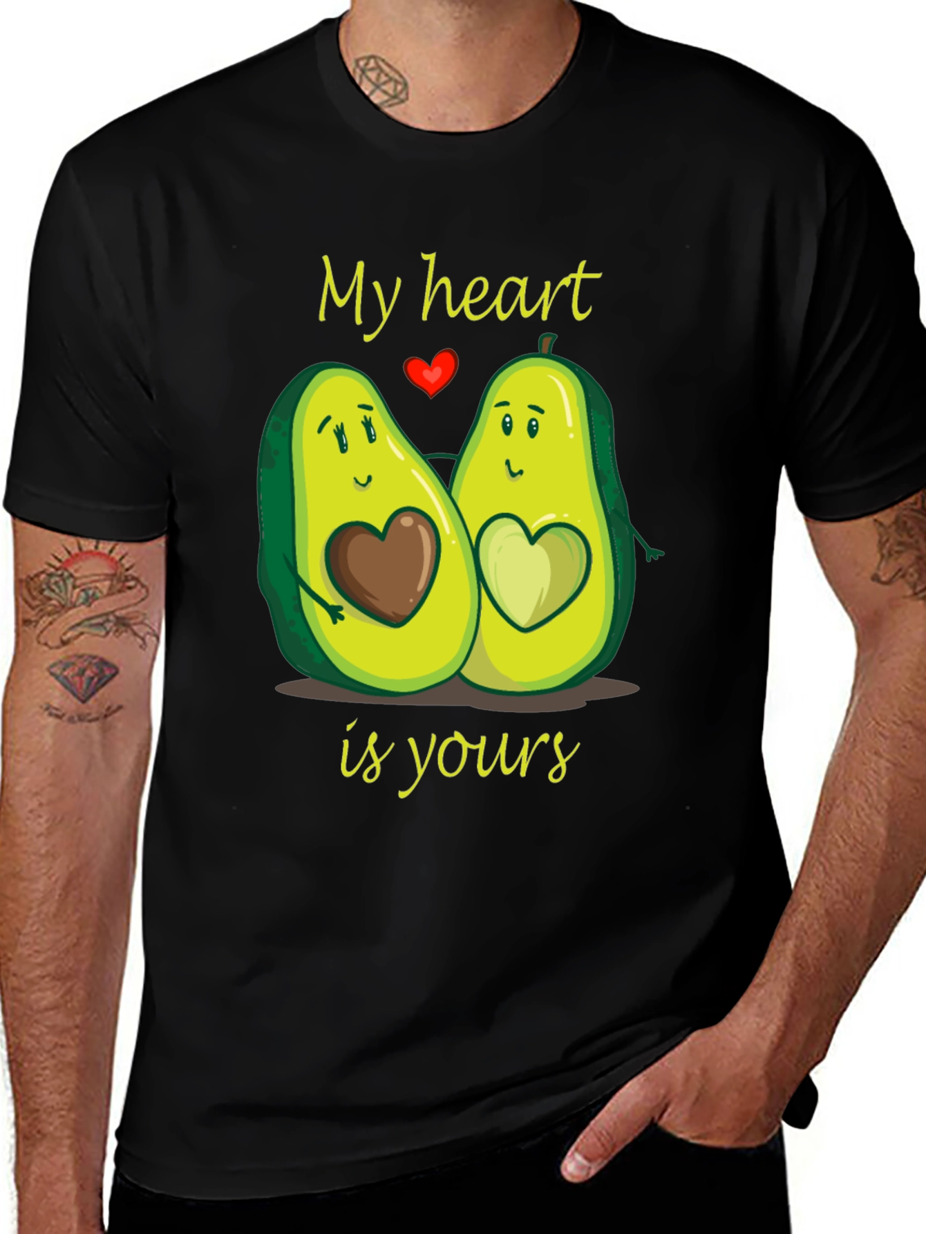 Avocado Love T-Shirt - My Heart is Yours
