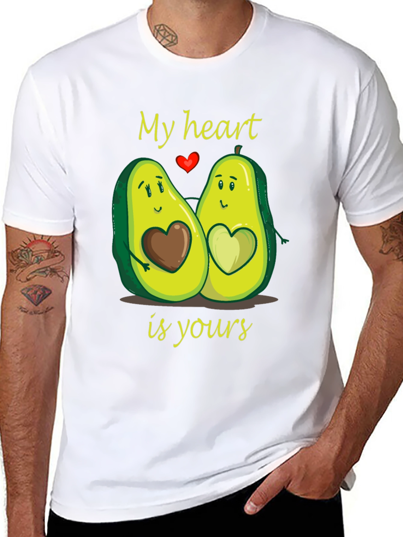 Avocado Love T-Shirt - My Heart is Yours