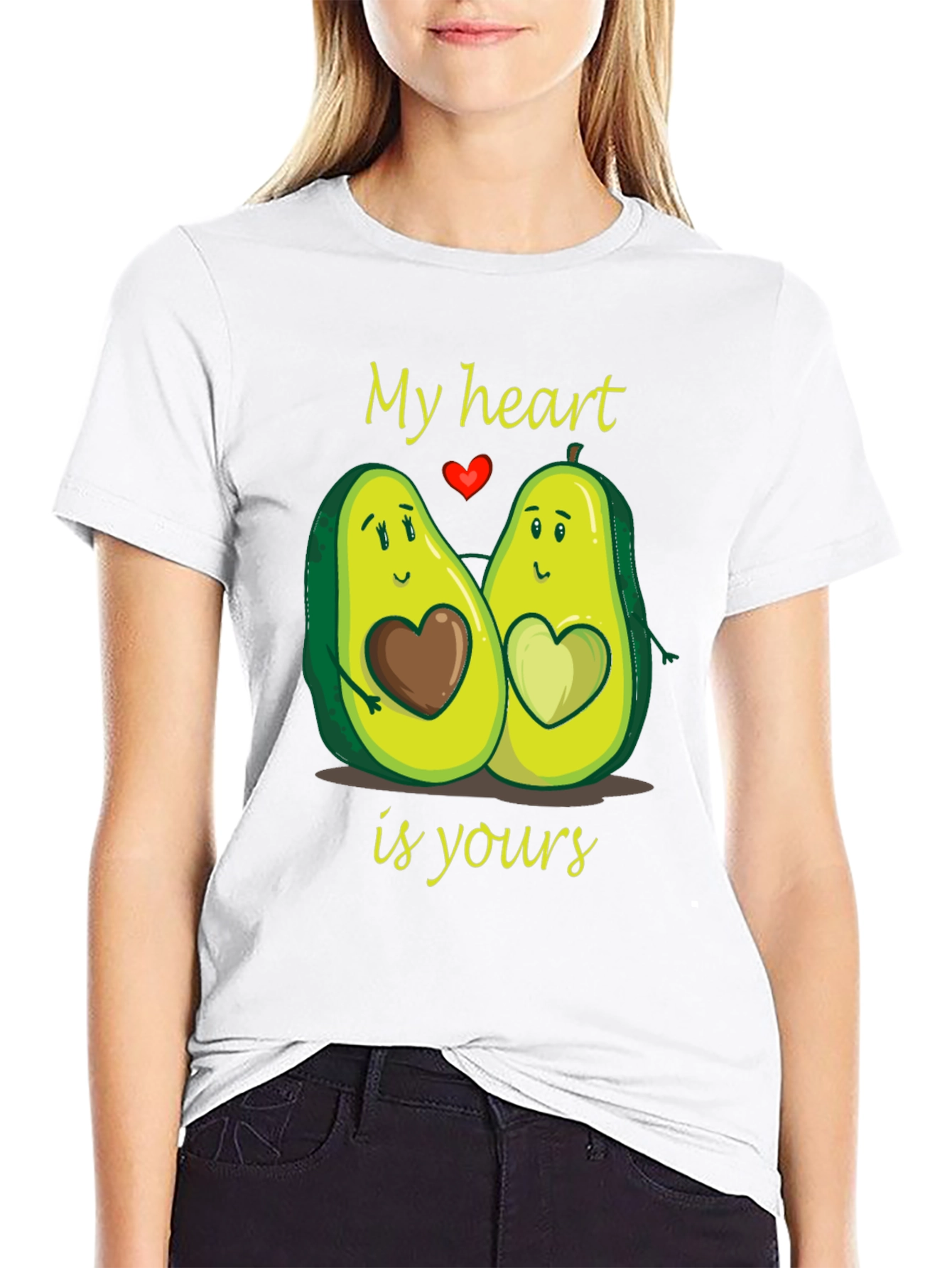 Avocado Love T-Shirt - My Heart is Yours