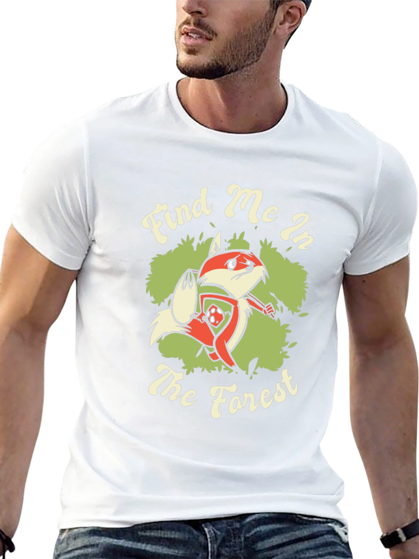 Find Me in the Forest Fox Graphic T-Shirt